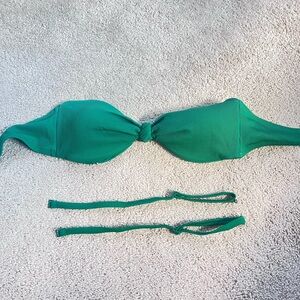 Aerie Vibrant Green Bandeau Bikini Top